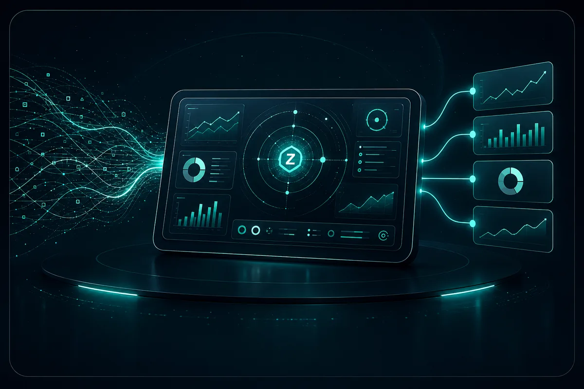 Connected AI analytics platform transforming operational data into visual insight
